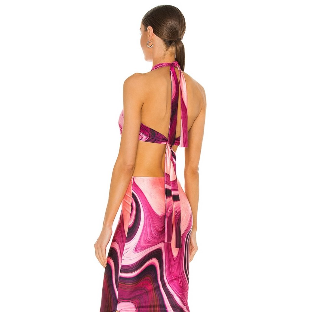 Farai London Gaia Long Dress Large Purple New Nwt — image 7 of 8